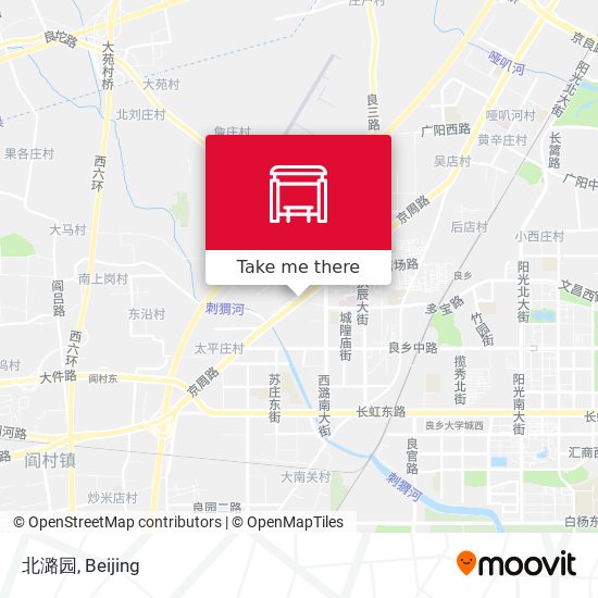 北潞园 map