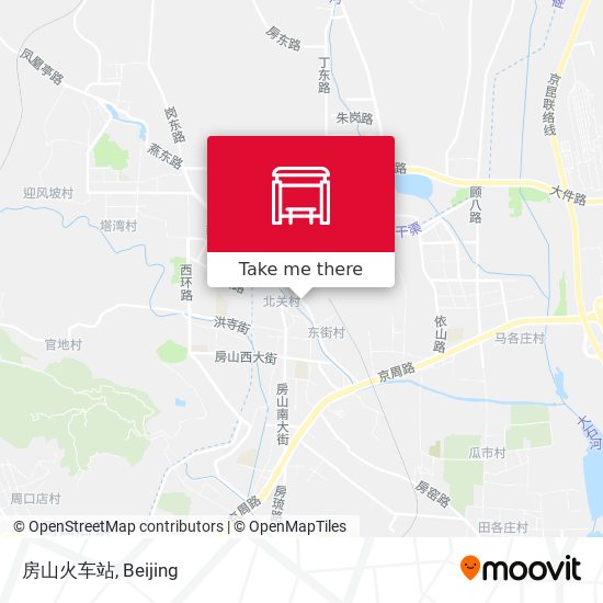 房山火车站 map
