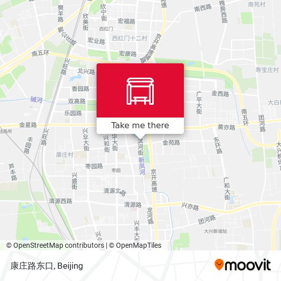 康庄路东口 map