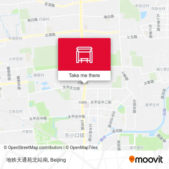 地铁天通苑北站南 map