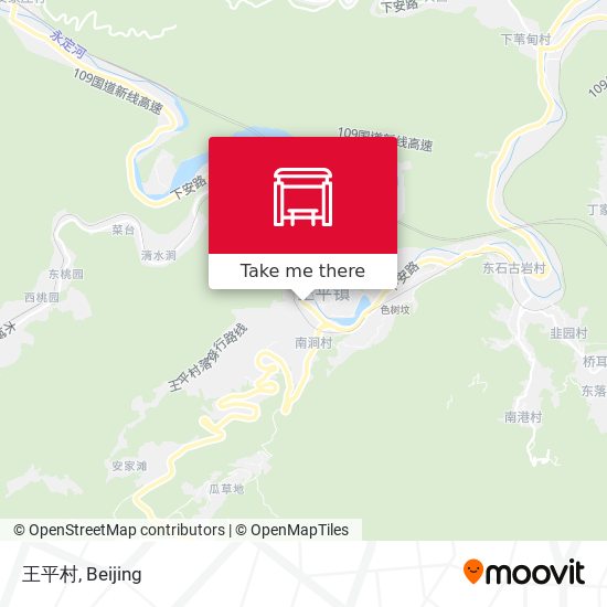 王平村 map