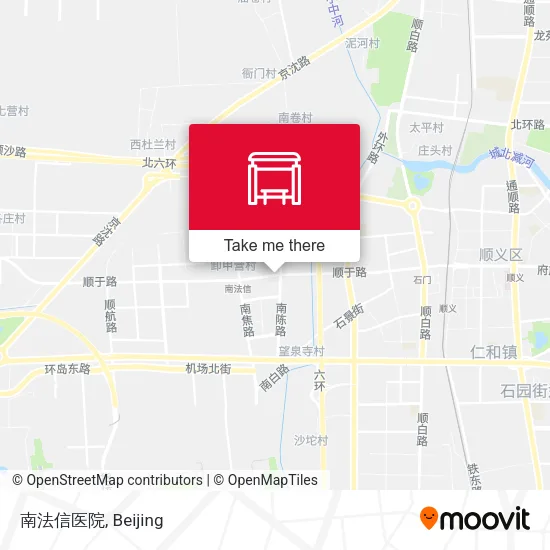 南法信医院 map