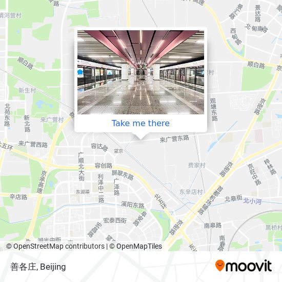 善各庄 map