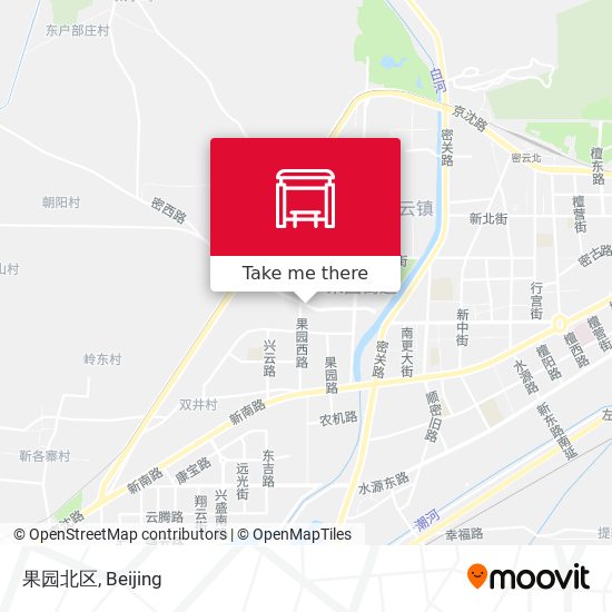 果园北区 map