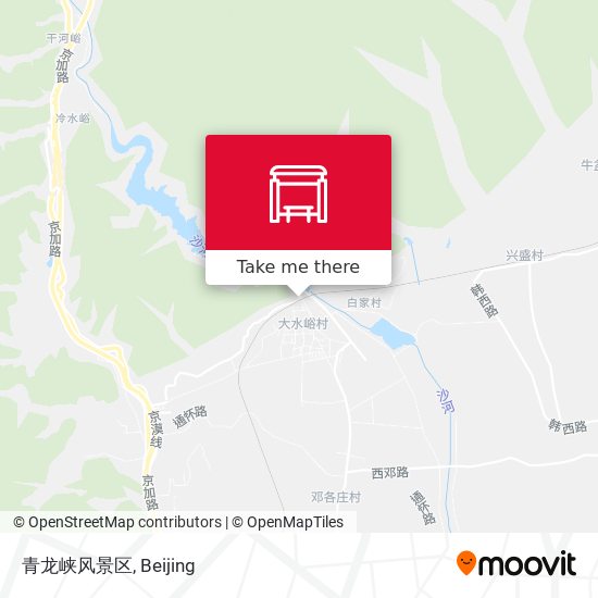 青龙峡风景区 map