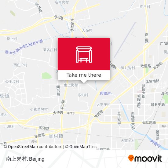 南上岗村 map