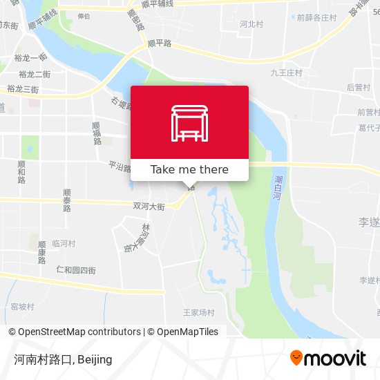 河南村路口 map