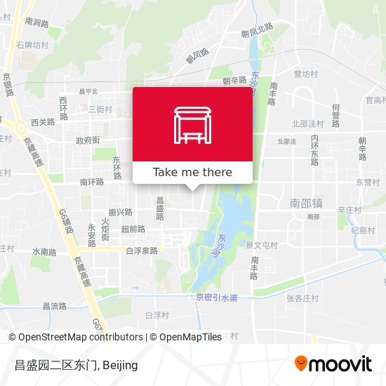 昌盛园二区东门 map
