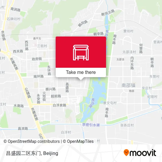 昌盛园二区东门 map
