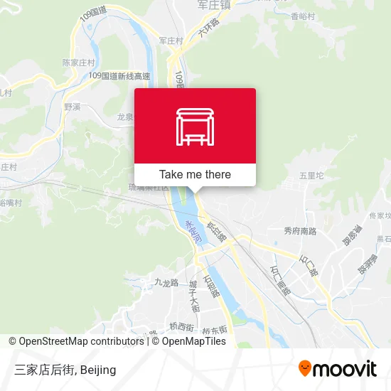 三家店后街 map