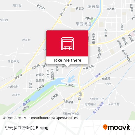 密云脑血管医院 map