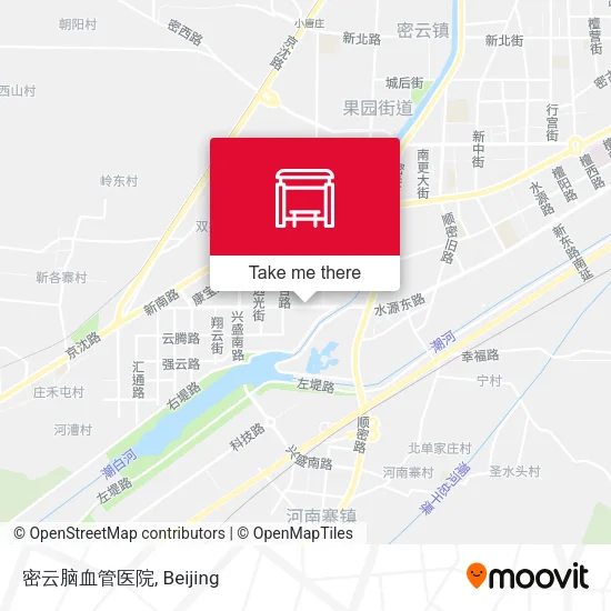 密云脑血管医院 map