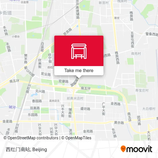 西红门南站 map