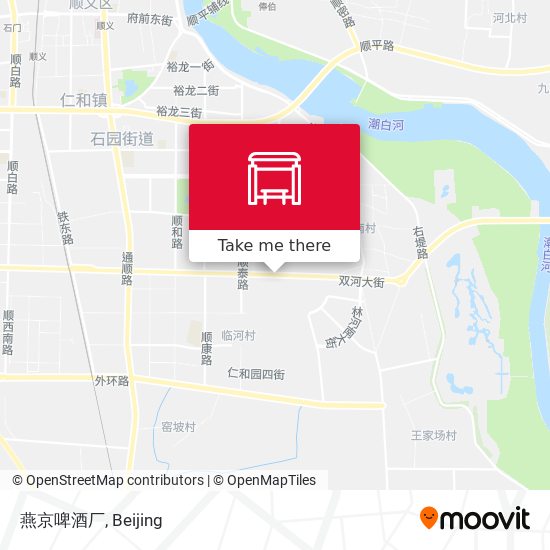 燕京啤酒厂 map
