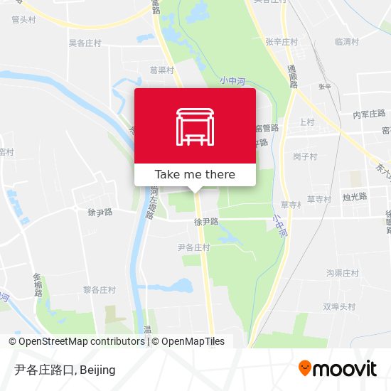 尹各庄路口 map