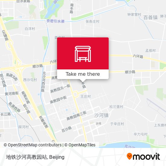 地铁沙河高教园站 map