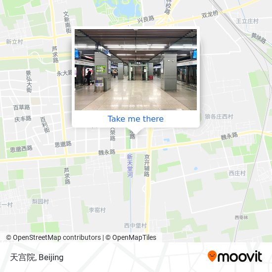 天宫院 map