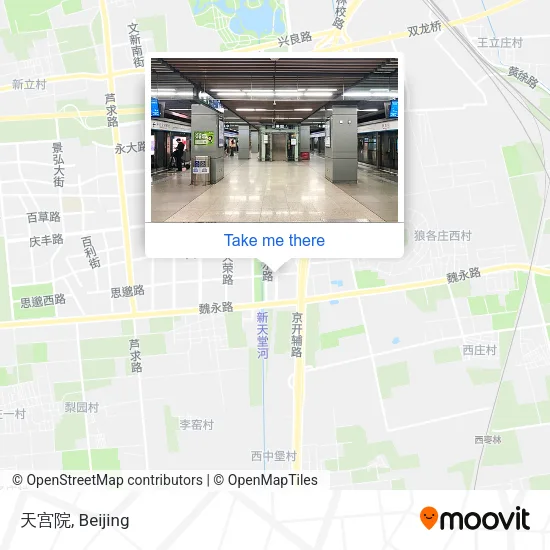天宫院 map