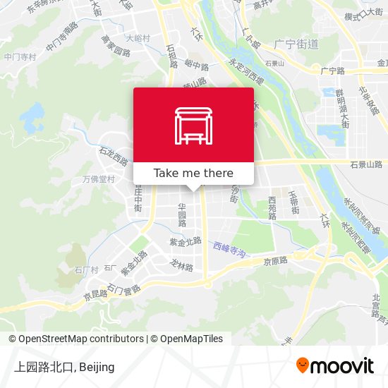 上园路北口 map