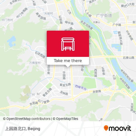 上园路北口 map