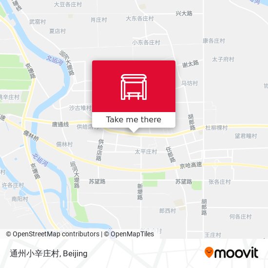 通州小辛庄村 map