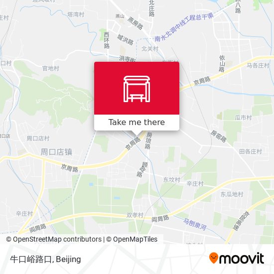 牛口峪路口 map