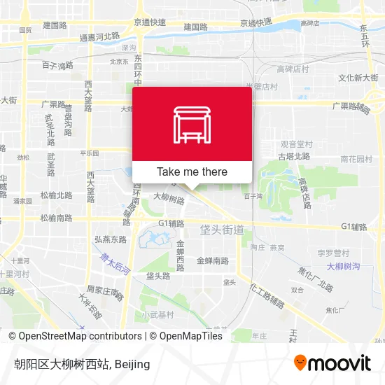 朝阳区大柳树西站 map