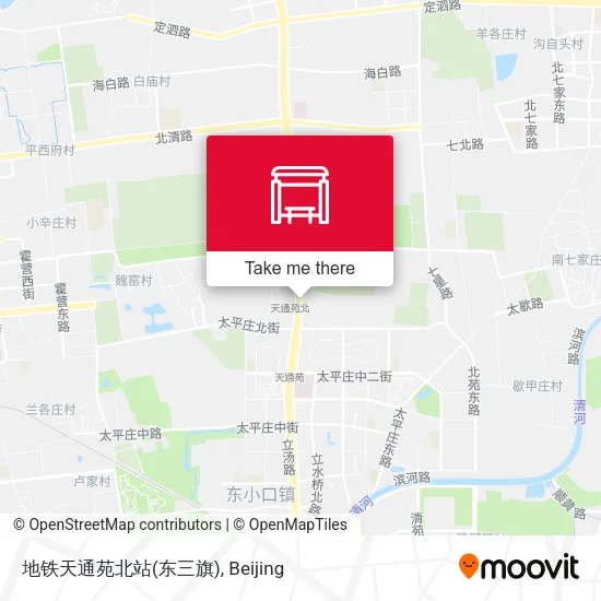 地铁天通苑北站(东三旗) map