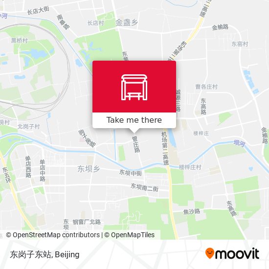 东岗子东站 map