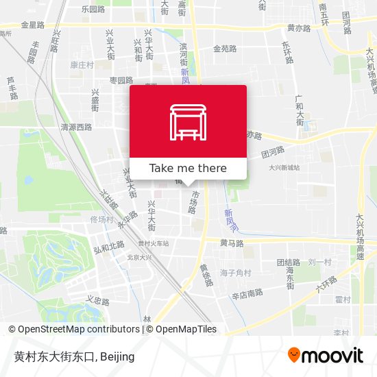 黄村东大街东口 map