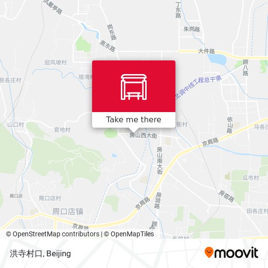 洪寺村口 map