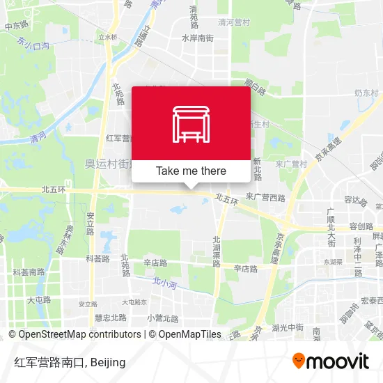 红军营路南口 map