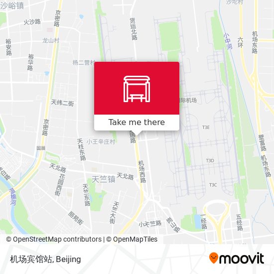 机场宾馆站 map