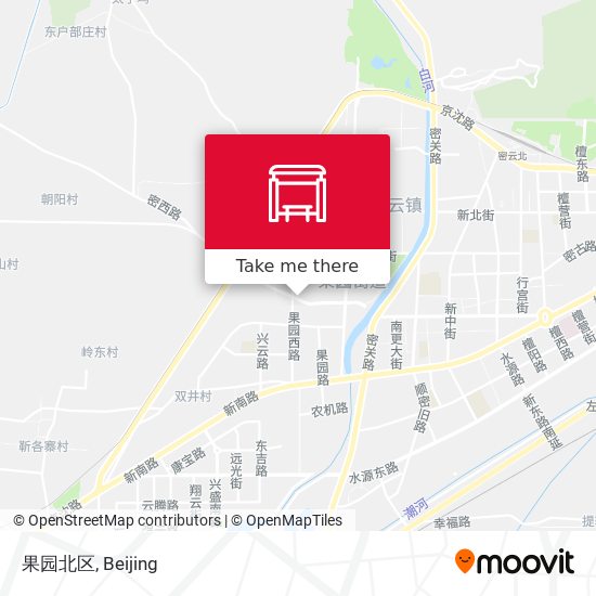 果园北区 map