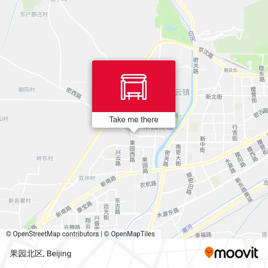 果园北区 map