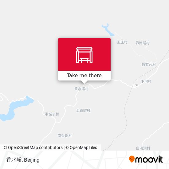 香水峪 map