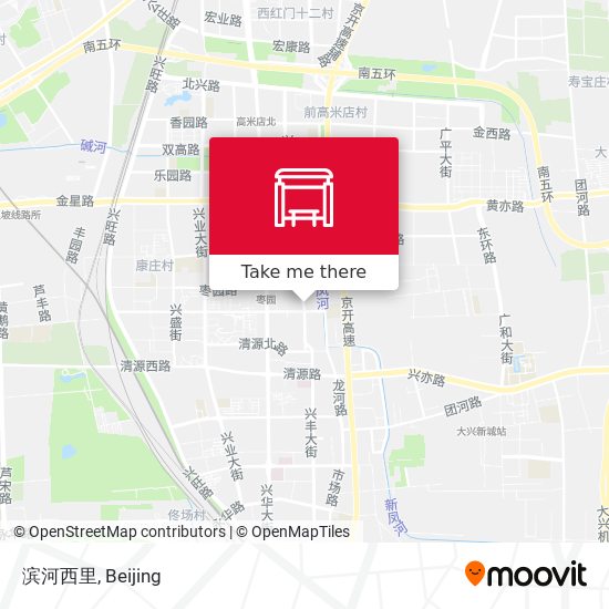 滨河西里 map