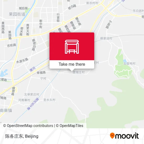 陈各庄东 map
