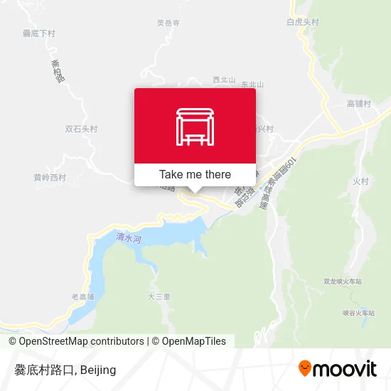 爨底村路口 map