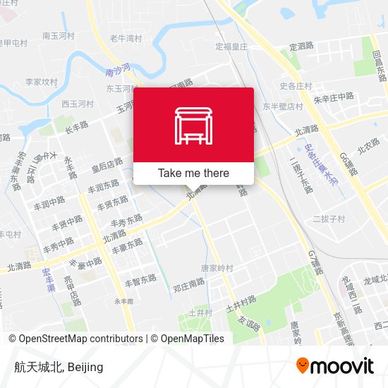 航天城北 map
