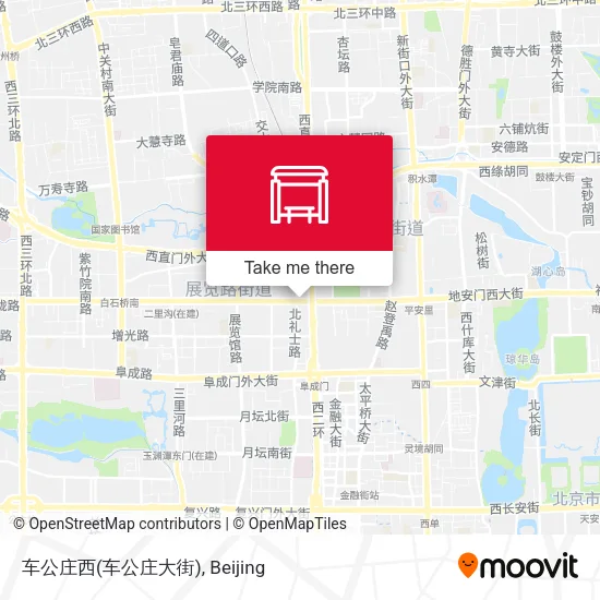 车公庄西(车公庄大街) map