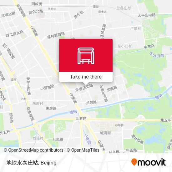 地铁永泰庄站 map