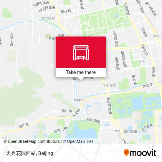 天秀花园西站 map