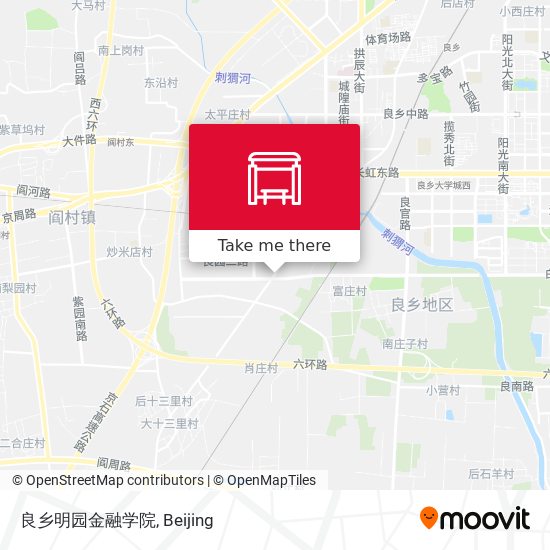 良乡明园金融学院 map