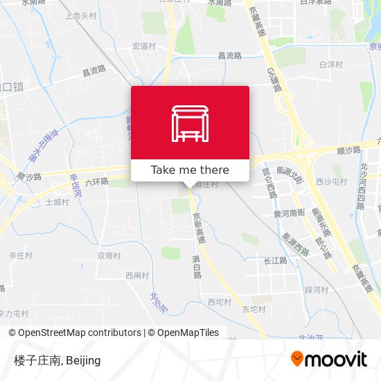 楼子庄南 map