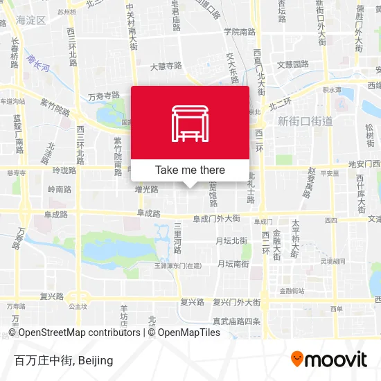 百万庄中街 map