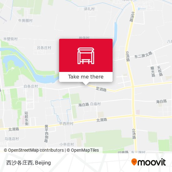 西沙各庄西 map