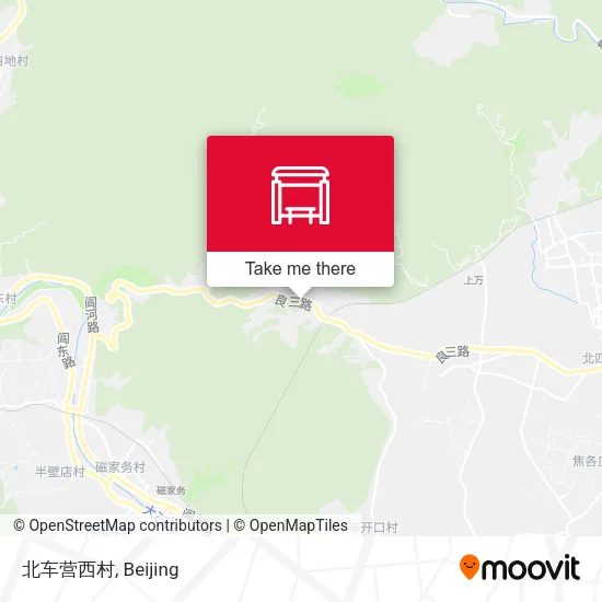 北车营西村 map