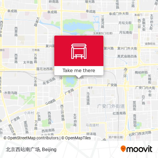 北京西站南广场 map