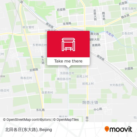 北田各庄(东大路) map